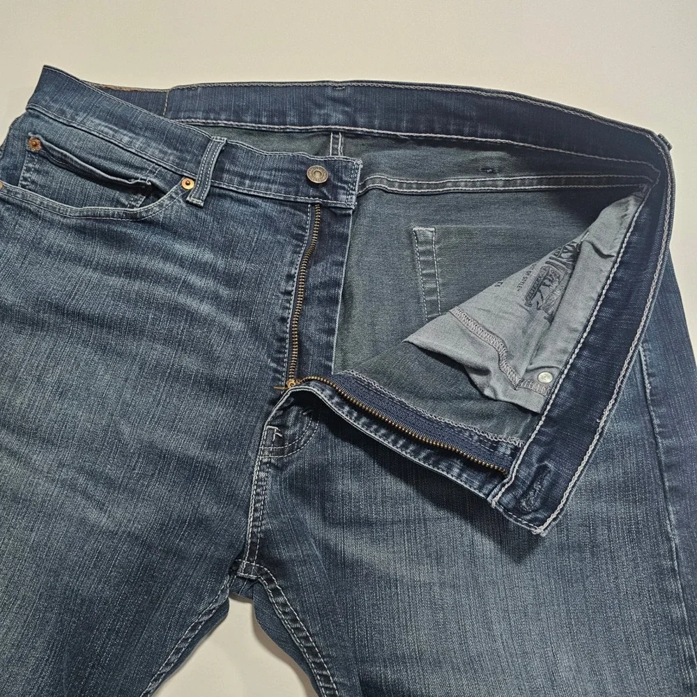 Levis 505 Regular Fit Mens Jeans 38x29 Medium Wash Blue Straight Leg Denim